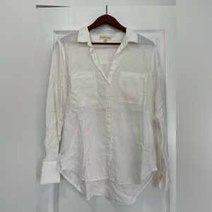Cloth & Stone White Button-down Shirt